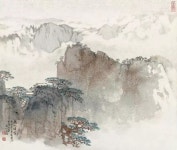 最美的没骨泼彩山水，让人沉醉！_中国传统文化社区_才府 | 중국화, 한국화