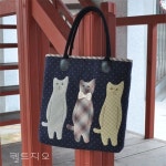 고양이 아플리케 가방[퀼트패키지] | 고양이 아플리케, 가방