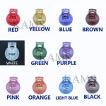 110 개/갑 다채로운 투명 명확한 서리 플라스틱 코드 잠금 전환 스토퍼 널리 의류/paracord/배낭  -에서110pcs/pack 5/8... 