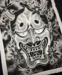 “🍁🍁Hannya Mask Artwork 🍁🍁 #seoulinktattoo #hannya #hannyatattoo #maple #한야 #한야타투” | Hình xăm nhật