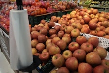 마트 사과 판매 코너  Yanggiri, 사진, 사과, 부사, 과일, 요리, 음식, 식재료, 열매, 과실, 농산물, 농작물, 유기농, 비닐, 마트, 판매, 코너... 