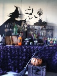 witchcraft halloween witch crafting party / craft supply station setup | 데코