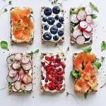 pretty little toasts | 요리, 식품 아이디어