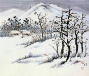 설경-04(10호)-맹범호 | 그림, 한국화, 풍경 그림