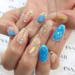 네일노리(NAIL NORI) | #nail#nails#nailart#naildesign#esnail#gelnail#nailgram#nailsalon... ジェルネイル#네일#美甲@esnail_la#feathernails#summernails#bluenai...