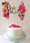 Custom wedding paper cake topper personalized with di papertreats | 파티용품, 케이크 토퍼, 케이크