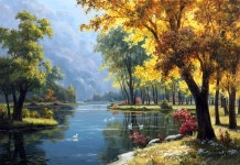 수채화, 유화 그리기에 있는 Pkh님의 핀 | 예술 그림, 조경 그림, 아름다운 그림