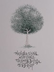 드로잉펜으로 | 수채화 엽서, 그림 카드, 나무 그림