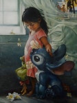 Fine Art Disney Princess Paintings By Artist Heather Theurer Bring Mulan, Merida | 릴로와 스티치, 디즈니 아트, 디즈니