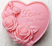 Love forever Silicone soap mold. https://www.facebook.com/DreamSoapbyThanya | 정원 가꾸기, 비누, 하트