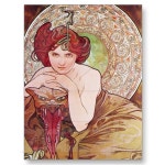 Serpent Art Nouveau Postcard | Zazzle.ca | 알폰스 무하