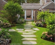 Pin by Chang Jin Nam on 디딤돌 | Walkway landscaping, Backyard garden, Front yard landscaping