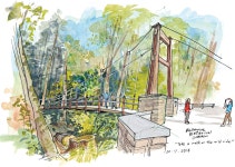 Gabriel Campanario, Seattle Sketcher - Bellevue Botanical Garden, 2014 | 그림