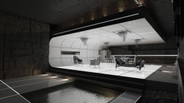 Pin by Danny Kim on 모텔 _리모델링 in 2020 | Futuristic interior, Spaceship interior, Tron