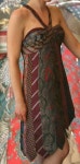 Tie Dress: dress made out of mens ties. | 리폼, 옷 수선, 캐주얼