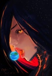Black hole image by 참빛 김 on painted by me | Animation artwork, Black giantess