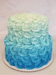 Ombre rosette cake에 관한 상위 25개 이상의 Pinterest 아이디어 | 장미 케이크, 플라워 케이크 및 생일 케이크 장식