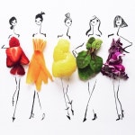 Food has never looked this stylish | 꽃 예술, 패션 그림, 나비 종류