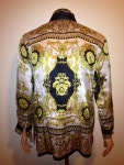 Baro꼬마김밥 | Vintage 1990s BAROQUE GOLD FILIGREE print versace by FisforFRESH, $110.00 #vintage #1980s #80s #1990S #90S #scarf print #European...