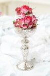 Silver with Roses | 꽃꽂이, 꽃 디자인, 꽃
