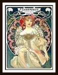 Alfons Mucha Art Nouveau REVERIE/DAYDREAM 1896 Tru Giclee Artists Print 11 x 14 | 아르누보 디자인, 알폰스 무하, 예술품