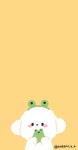 [배경화면] 개구리와 몽몽이🐸💚 | Милые обои, Мягкая пастель, Рисунки лягушек