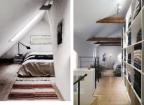 Small / Cozy / 다락방 스타일의 침실 - 인테리어 아이디어 ! | 인테리어, 침실 인테리어, 집 꾸미기