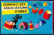 Domino des associations didees Domino des associations didees | Retro illustration, Vintage illustration, Childrens book... 