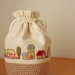 手芸#embroidery#stitching#자수#broderie#bordado#вишивка#stickerei#巾着#ハンドメイド# handmade #家 | 자수, 핸드메이드, 코바늘인형