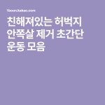 친해져있는 허벅지 안쪽살 제거 초간단 운동 모음 | 허벅지, 운동