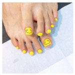 Korean Nail Art #Pedicure Nail #페디큐어#Akiwarinda #스마일네일