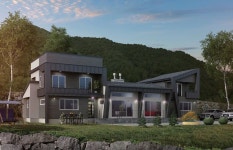 【전원주택 설계】 가족의 보금자리와 일터가 공존하는 건축 형태를 가진 45평 귀농 카페 | 1boon