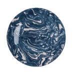Blue Ebru Marble Ceramic Charger Plate - Simple Life Istanbul | 도자기