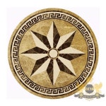 C006 - Circular Waterjet Medallion Mosaic by Monarchy Medallions - 2020 | 창문
