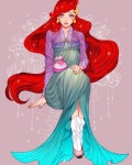 한국 전통의상 ‘한복’ 곱게 차려입은 ‘디즈니 공주’들의 치명적인 미모 - 인사이트 | Disney princess fan art, Disney... 