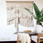 to display as headboard or hanging above your sofa or entrance to impress your guest with a sophisticated and eleg… | 마크라메