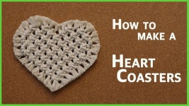 DIY Macrame Heart Coasters / 마크라메 / マクラメ / Макраме / Macramé / Makramee ... | Macrame diy, Macrame, Macrame... 