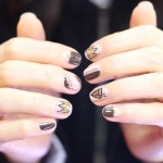 “[#유니스텔라트렌드]❤️ 브라운컬러로... 💎🤘🏻 #유니스텔라 #네일디자이너  #crown #negativespacenails #unistella #ge... 