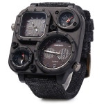 $10.00 Shiweibao J1169 Dual Movt Decorative Thermometer Compass Men Quartz Watch | 스마트 워치, 시계, 패션