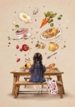 하루의 시작 (Beginning of the day)(이미지 포함) | 귀여운 예술, 애니메이션 아트, 일러스트레이션
