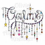 #Genuine #Dangles by #Olivia A #Kneibler is an original watercolor illustration with a transparent background. | 수채화
