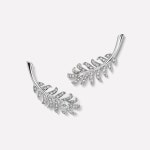 PLUME DE CHANEL EARRINGS PLUME EARRINGS IN 18K WHITE GOLD AND DIAMONDS $7,300 | 쥬얼리