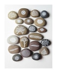 illustrations on stone | Diy 아트, 조약돌