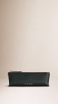 Dark forest green Grainy Leather Pencil Case - Image 1 | 가죽공예, 필통