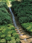 Stream of Steps. The water trickles down, welcoming tons of thirsty birds and butterflies | 정원 가꾸기, 정원 아이디어, 연못