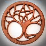 Druid Tree-Pentacle Tree-World Tree-Nature Based Altar Celtic Carving | 펜타클, 제단, 드레멜