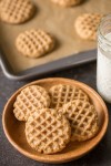 Soft, chewy and delicious, and made with only FOUR ingredients! | Peanut butter cookies, Sweets recipes, Butter cookies