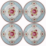 Set of 4 Pip Studio Amsterdam 7 Inch Blue Porcelain Plates •....................  ................................♥...Nims...... 