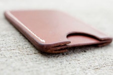 Slim Leather Wallet / Credit Card Case. $40.00, via Etsy. | 카드 지갑, 공예