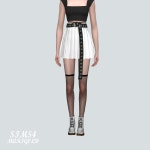 pleats-skirt-with-long-belt - 2020 | 플레어 스커트, 쉬폰 드레스, 미니 드레스